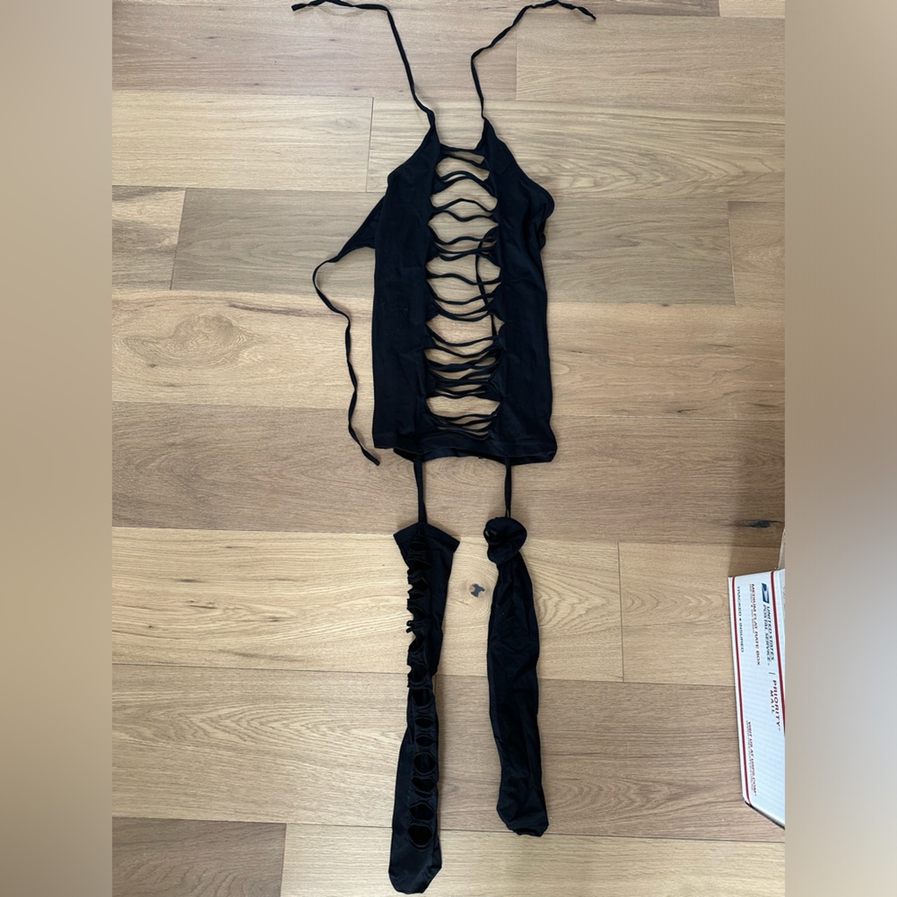 Women’s lingerie slit suit. OS. NEW!